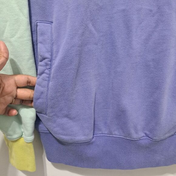 Teddy Fresh Pastel Hoodie Logo Patch Retro Y2K Sweater XS Multi- Color - Picture 9 of 16